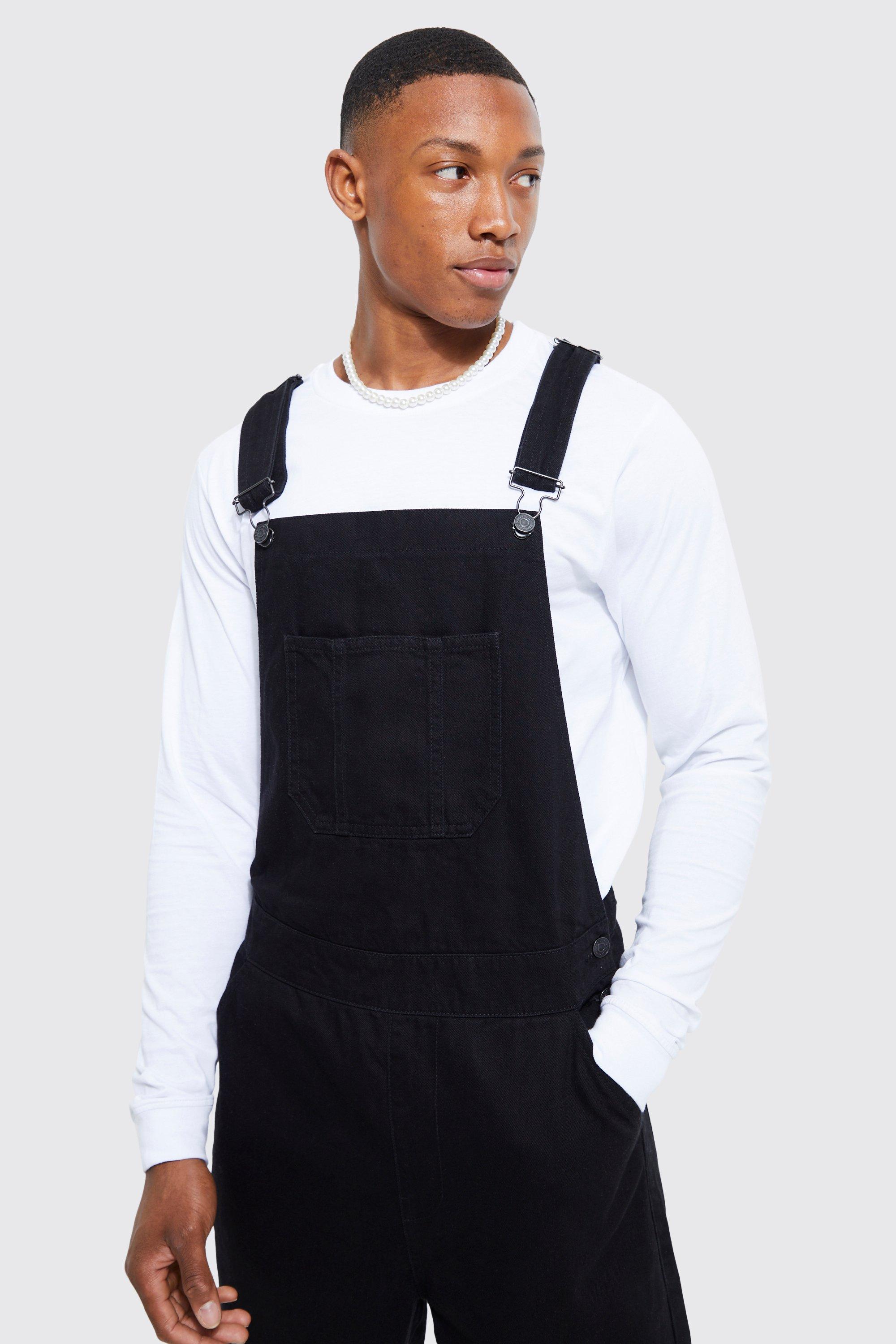 Black sales dungarees men